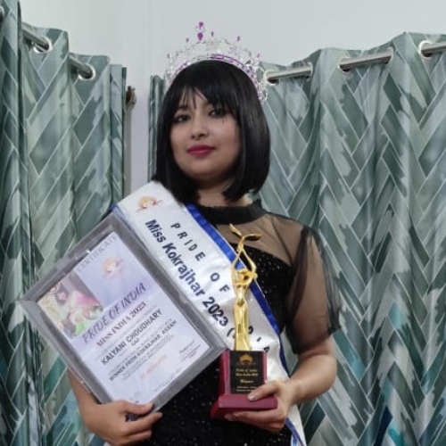 Kolyani Chaudhury, Miss Kokrajhar 2023 Winner, Pride of India 2023, Beauty Contest Organised By DK Pageant