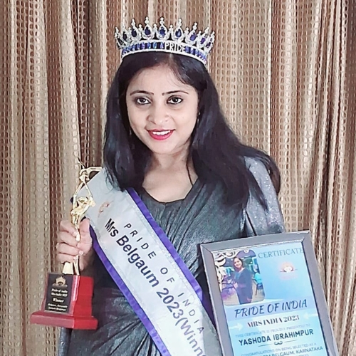 Yashoda Ibrahimpur, Mrs Belgaum 2023, Pride of India, Beauty Contest -DK Pageant